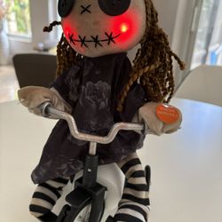 Halloween Decorations Bicycle, Doll