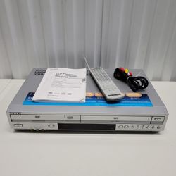 Sony SLV-D370P DVD VCR VHS HI-FI Combo Player With Remote & Manual