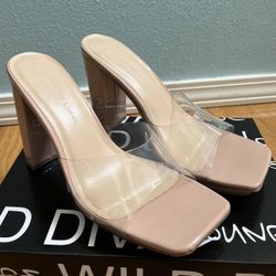 Clear Nude Heels