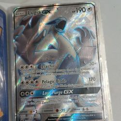 Lugia GX (Full Art) 207/214 Sun And Moon Lost Thunder Holo Pokemon NM (Alt Art)