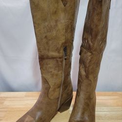 Brown Cowboy Boots, size 8,5 (27)