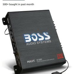 ; BOSS Audio Systems R1100M Monoblock Car Amplifier - 1100 High Output, 2-8 Ohm Stable, Low/High Level Inputs, Low Pass C. $ No Cables Included 
