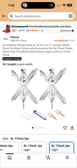 Rv stabilizer wheel chock