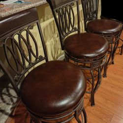3 Counter Bar Stools Chairs Barstools 27"