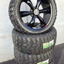 22" Ford F150/Expedition Shelby style rims 33x12.50R22 Tires 