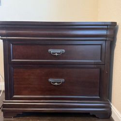 Wood File Cabinet 
