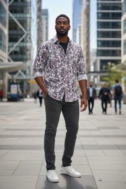 NEW Robert Graham Cicco shirt men’s sz SMALL button up long sleeve purple paisley NWT