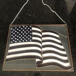Stained Glass American Flags