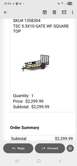 2023 Carry-on Utility trailer. 10x5.5.