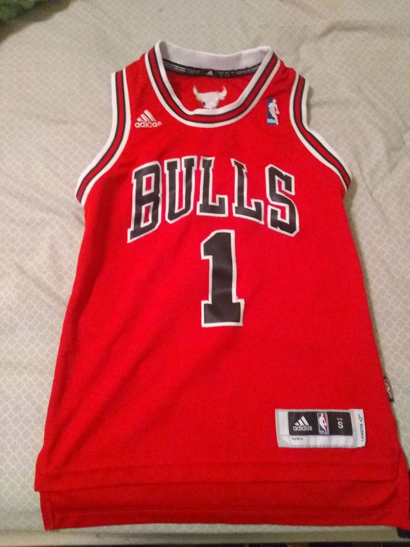 Derrick Rose Chicago Bulls NBA Jersey Men S Adidas Sewn MVP Red #1 Vtg