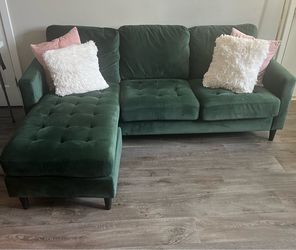 Green Velvet Couch