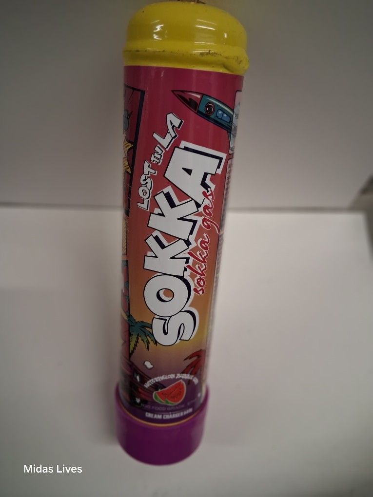 Sokka brand cream Watermelon Crush nitrous oxide Charger