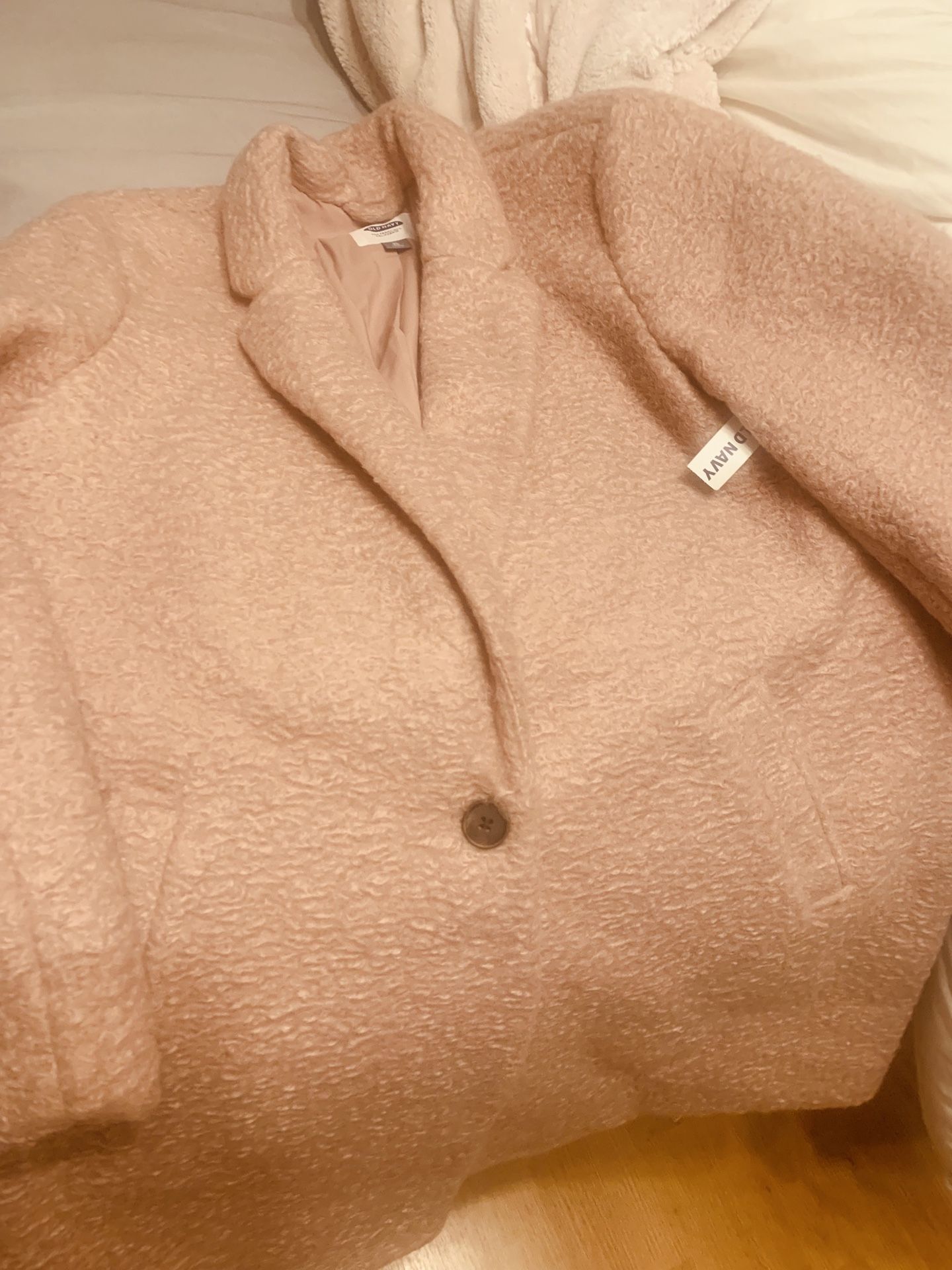 Brand New XL Women’s Pea Coat. Very Pretty Light Pink