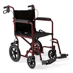 Medline Light Weight Wheelchair, Red