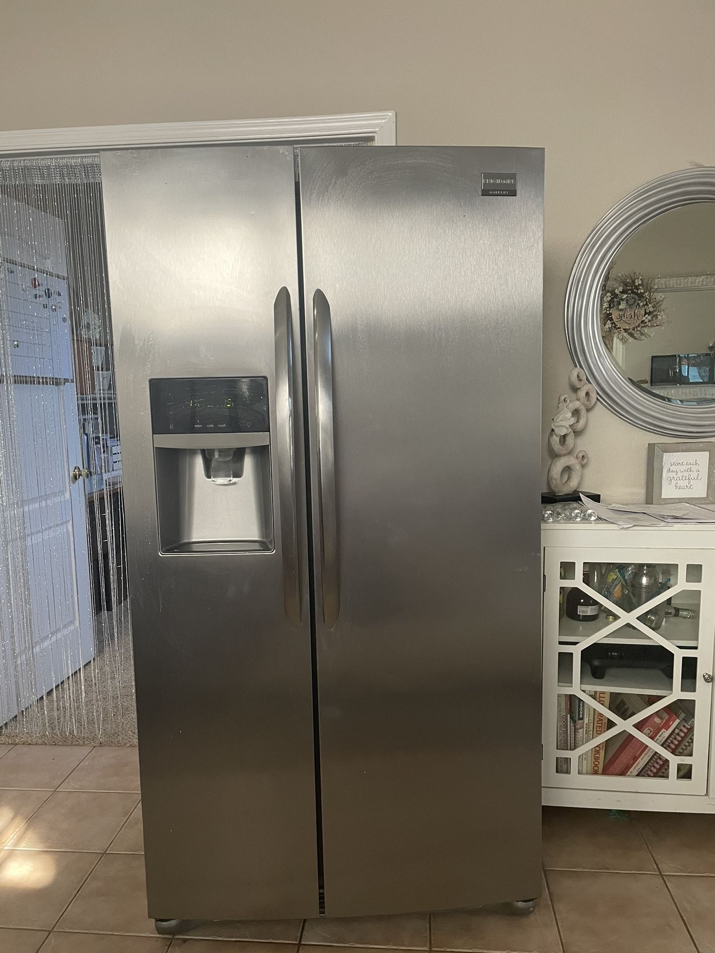 Counter depth, refrigerator stainless steel