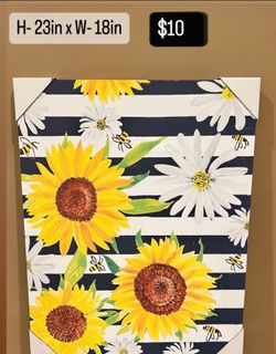 Canvas Painting Sunflowers 