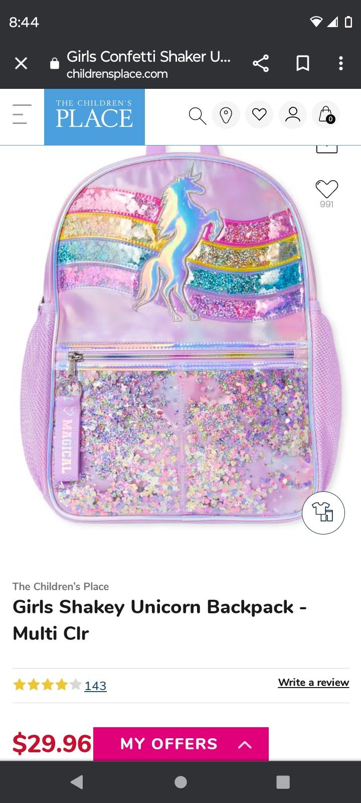 New Girl School Backpack