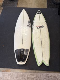Shortboards - Channel Islands 5’8” DD2 / 5’7” Fishbeard