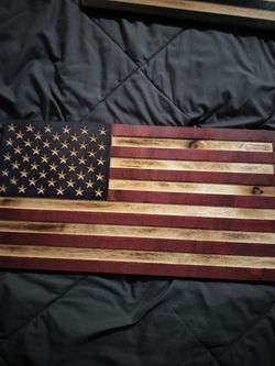 Handmade Wood Flags 