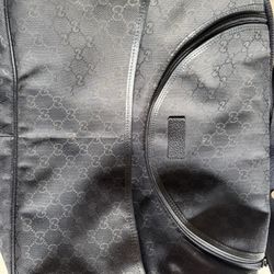 Black Gucci Diaper Bag! 
