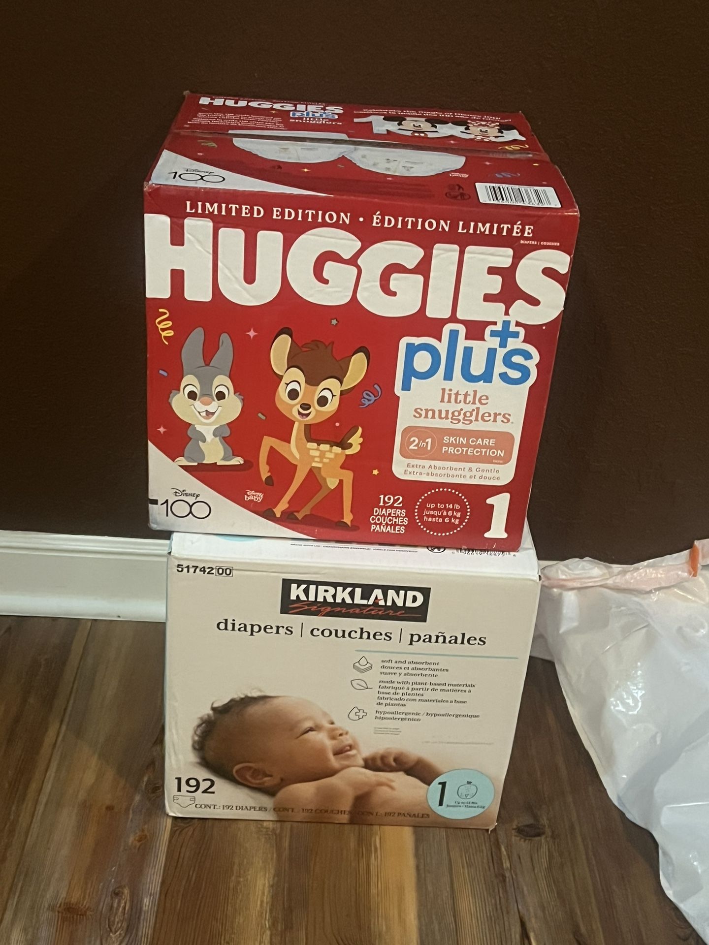 Bedside Bassinet & Diapers 