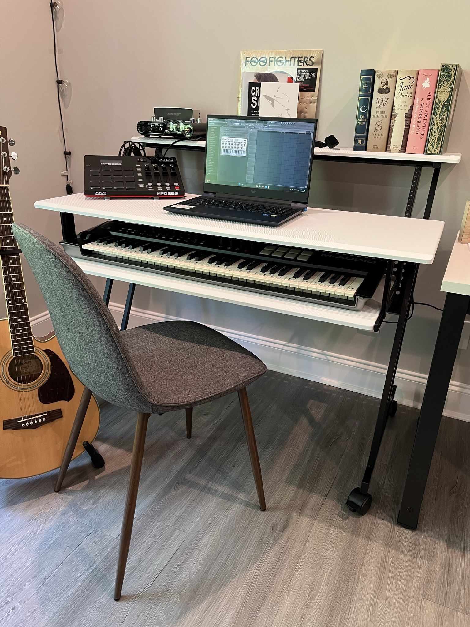 White Music/Studio Desk