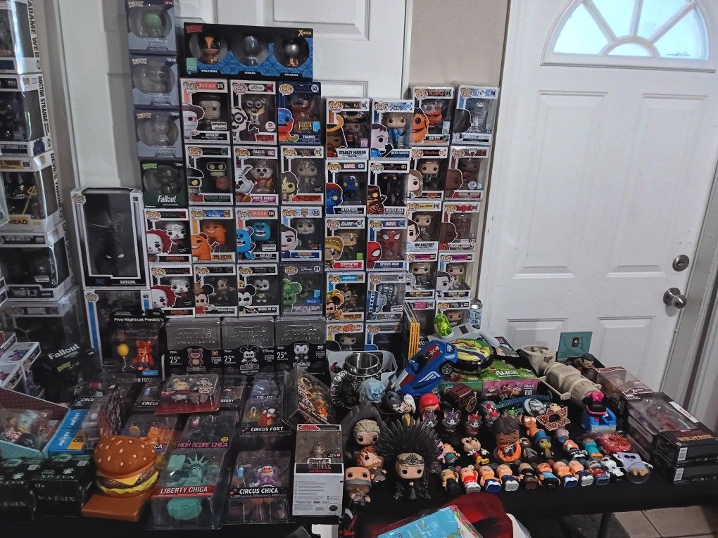 Various Funkos And Other Collectibles Price Negotiable