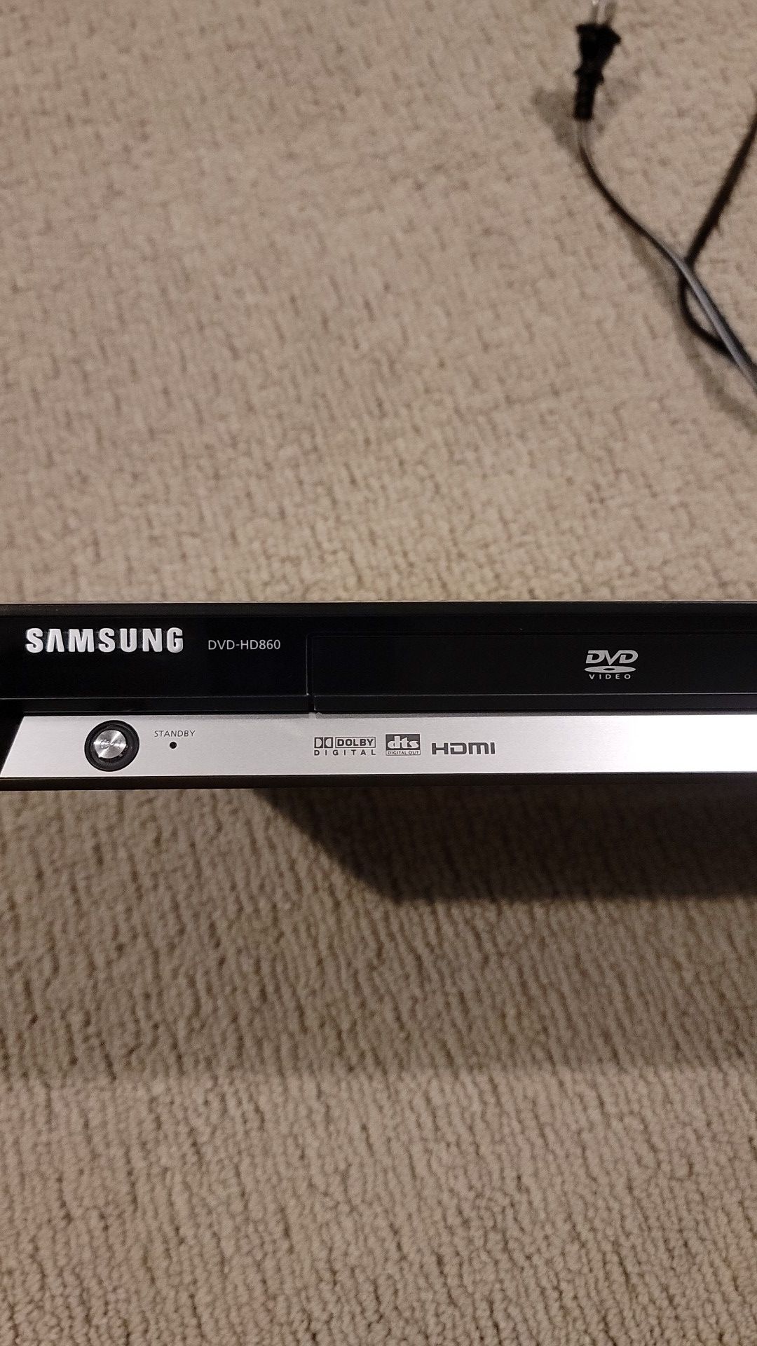 DVD player with remote