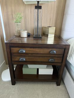 Wooden Nightstands (Set of 2)