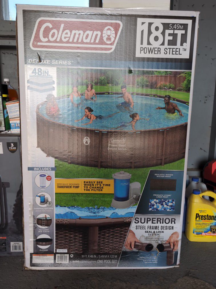 Coleman 18' Power Steel Above Ground Pool