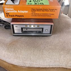 Panasonic 8-track Player With Stereo Cassette Adapter 