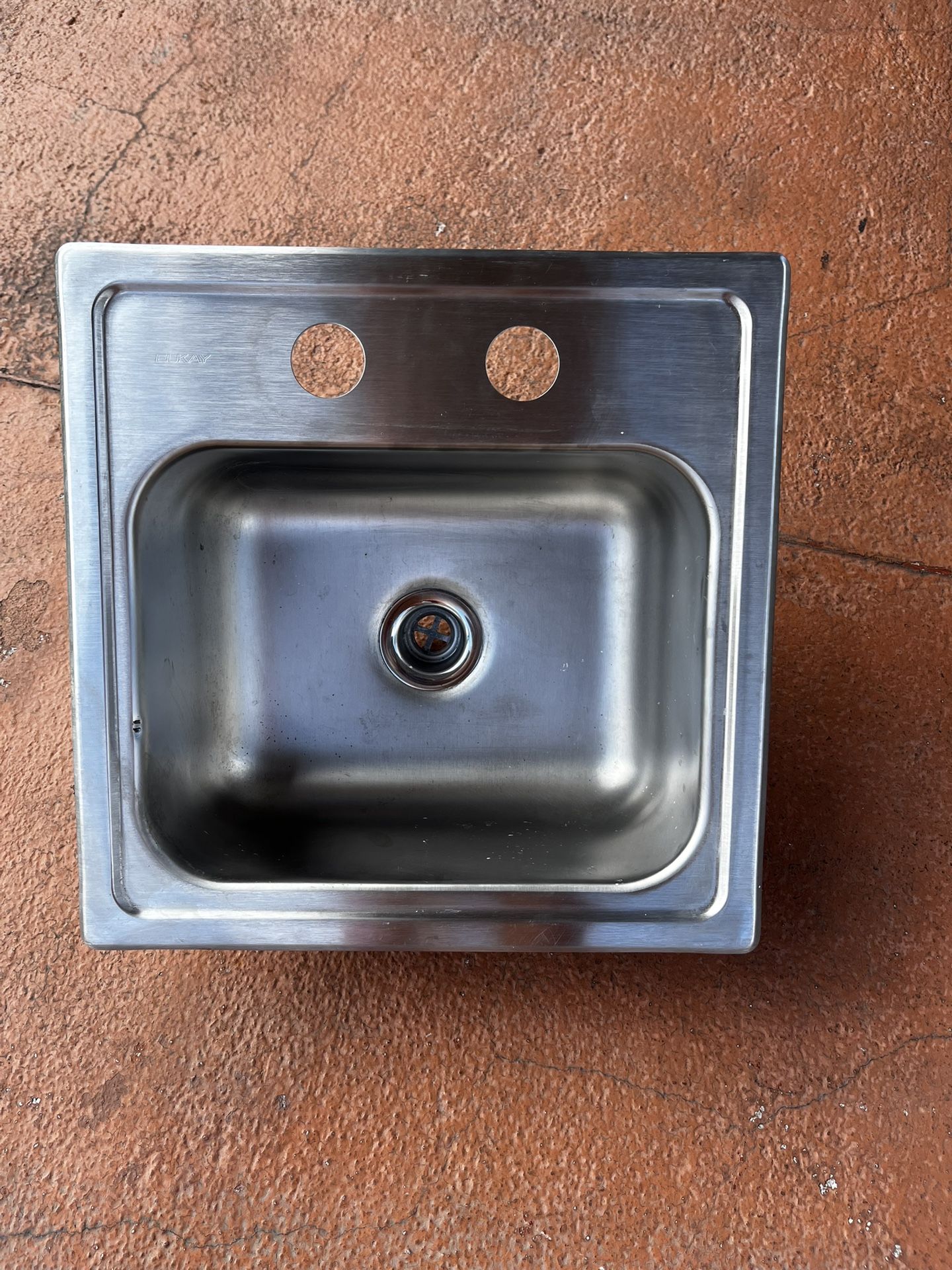 ELKA 15” Drop In Single Basin Stainless Steel Kitchen Sink…GREAT FOR RVS/SMALL KITCHENS…$75
