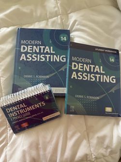 Dental assisting books.