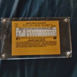 Mark McGuire Rookie Card 