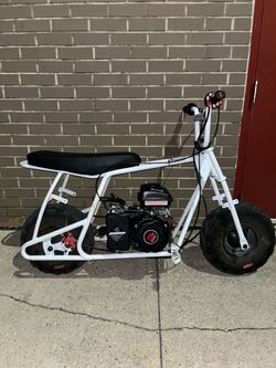 White FRP Mini Bike