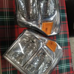 2011-2016 Ford F150 ,F250,F350,F450 And F550 Set Of Headlights And Tail Lights