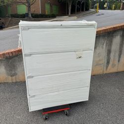 4-Drawer Metal Lateral Filing Cabinet with Lock 