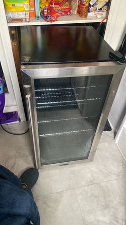 Little fridge for wine and beer or whatever you would like to use it for.
