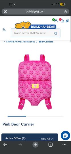 Build a bear teddy bear holder in pink