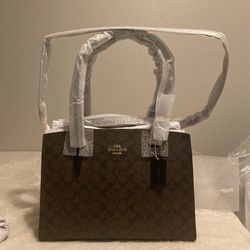 coach: Tatum carryall in signature leather