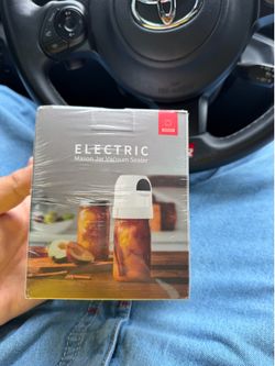 Electric Mason jar vacuum sealer.