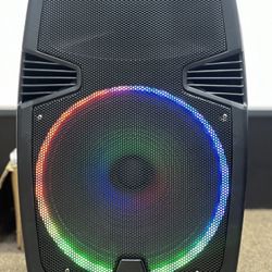 15” Bluetooth Speaker w/ Colored Ring lights 