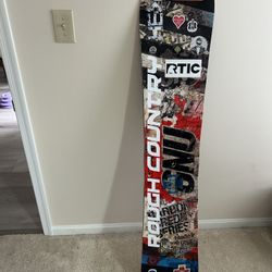 GNU Carbon Credit Snowboard W/Bindings, Boots, & Bag