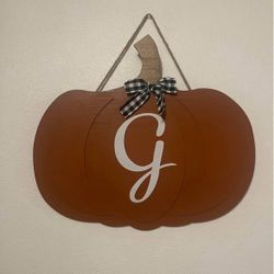 Pumpkin wall decor