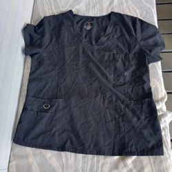 New York Laundry Medics black scrub top size XL