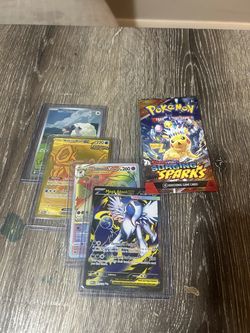 Hop’s wooloo, Walking wake, mega absol ex, hisuian typhosion and surging sparks single pack