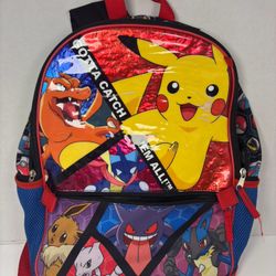 Pokemon Pikachu Backpack Large School Bag 