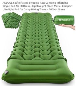 NEW SELF INFLATING SLEEPING PAD FOR CAMPING