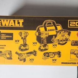 DEWALT XR 6 Combo Tool Kit Cordless Brushless Hammer Impact Drill Reciprocating Saw  Oscillating Multi Circular Grinder