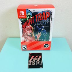 Night Trap Collector’s Edition (Nintendo Switch, 2018) Limited Run Games + Trading Card